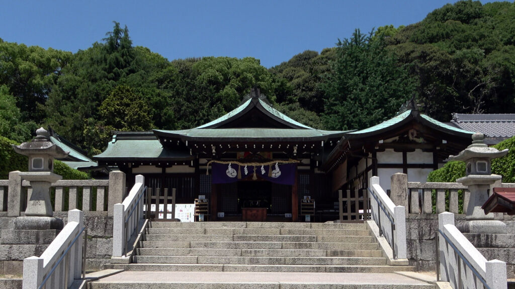 Ein Tempel, in dem Japans Religion praktiziert wird.