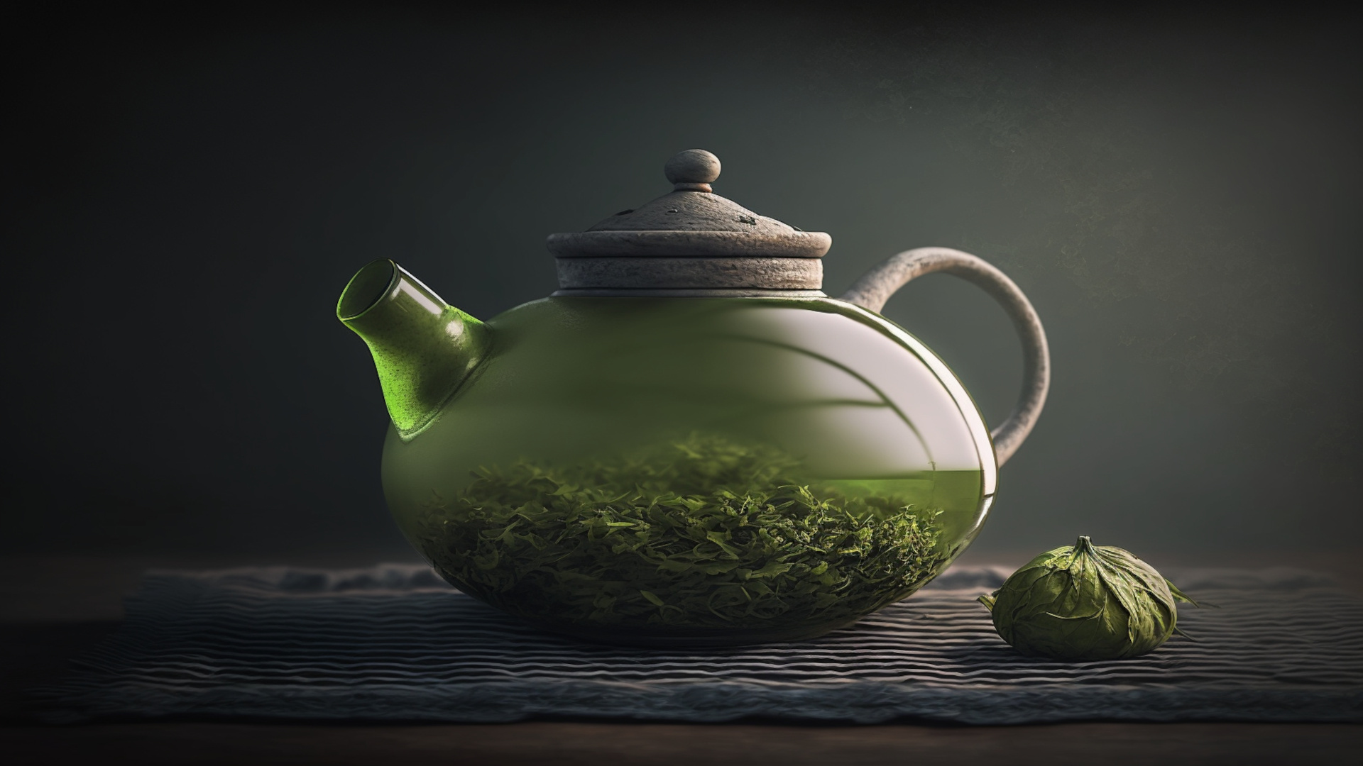 Eine Tanne grüner Tee