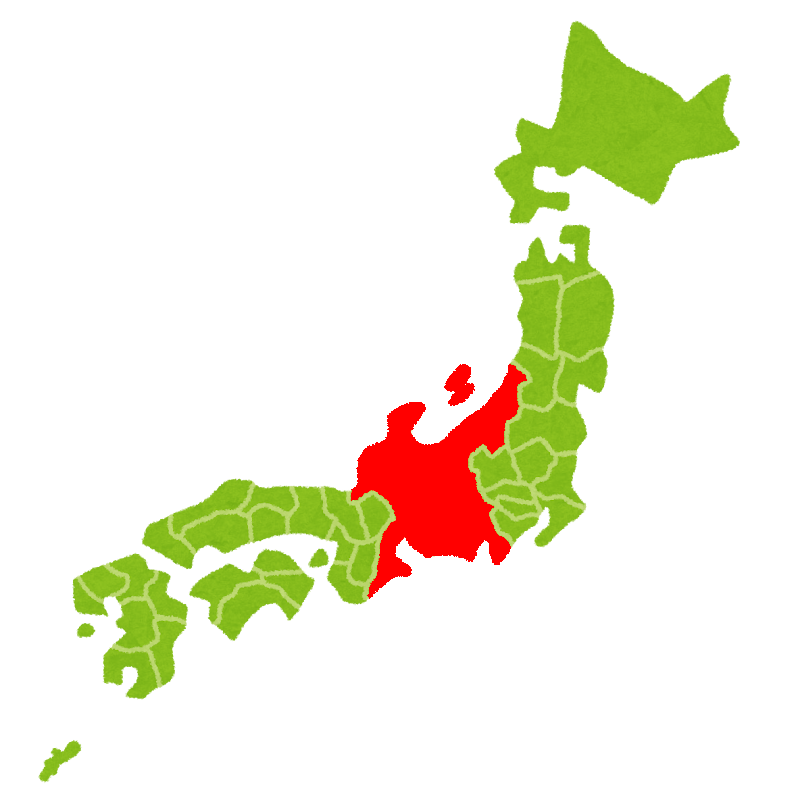 Chubu-Region von Japan