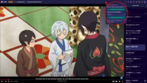 Die Fertigstellung der Untertitel.