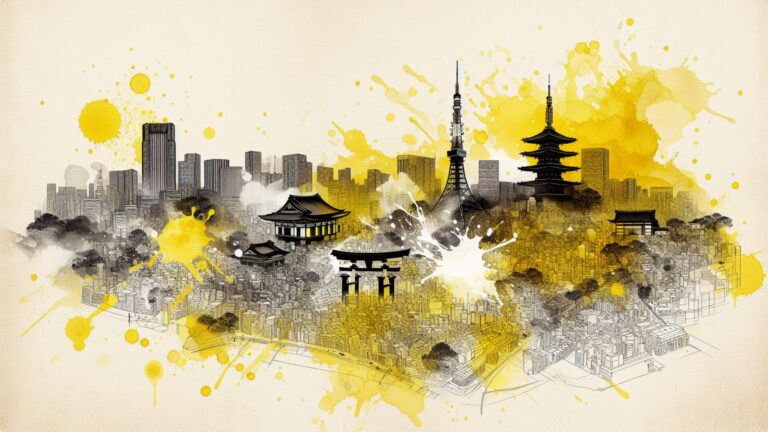Symbolisierung der 23 Special Wards von Tokio.
