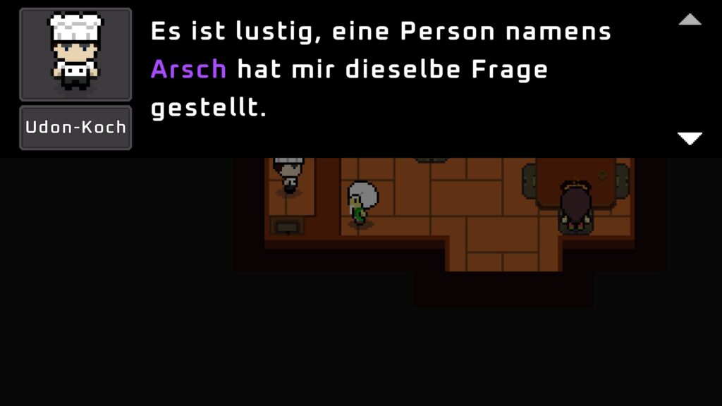Ein lustiger Name für den Rivalen in Wagotabi